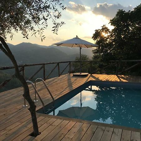 Villa Piscina Con Vista à Bagni di Lucca Extérieur photo