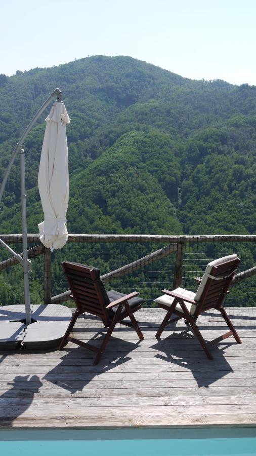 Villa Piscina Con Vista à Bagni di Lucca Extérieur photo
