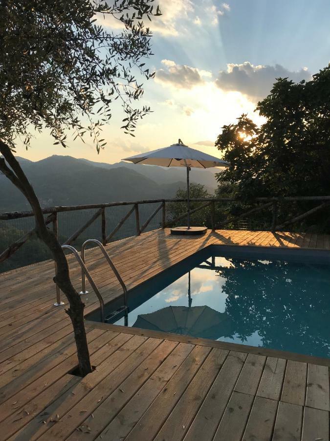 Villa Piscina Con Vista à Bagni di Lucca Extérieur photo