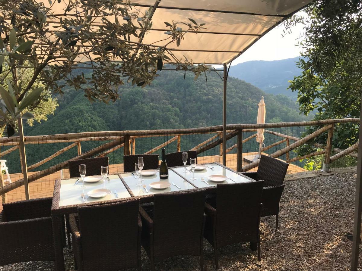 Villa Piscina Con Vista à Bagni di Lucca Extérieur photo